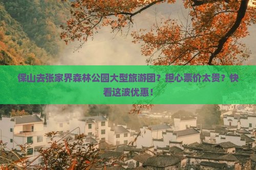 保山去张家界森林公园大型旅游团