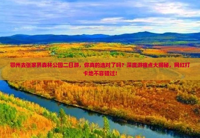 鄂州去张家界森林公园二日游