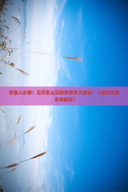 安康去张家界大峡谷五日游