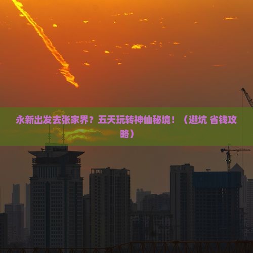 永新去张家界森林公园五日游