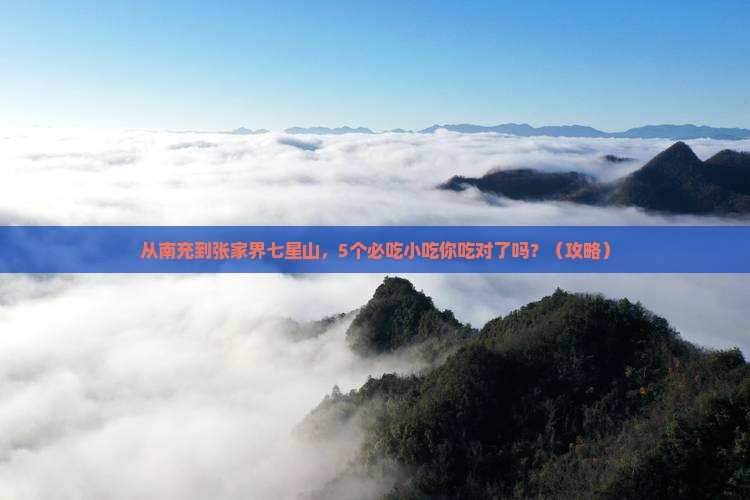 南充到张家界七星山旅游小吃