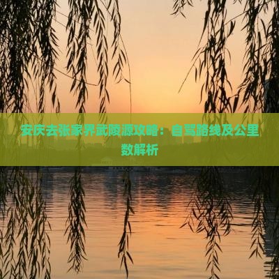安庆去张家界武陵源攻略：自驾路线及公里数解析