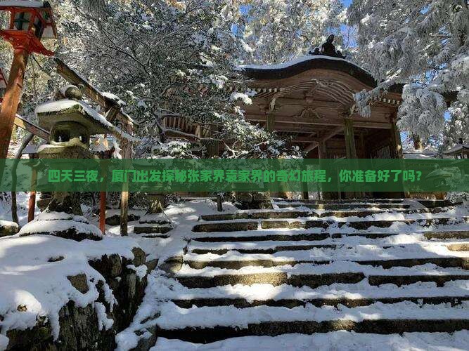 四天三夜，厦门出发探秘张家界袁家界的奇幻旅程，你准备好了吗？