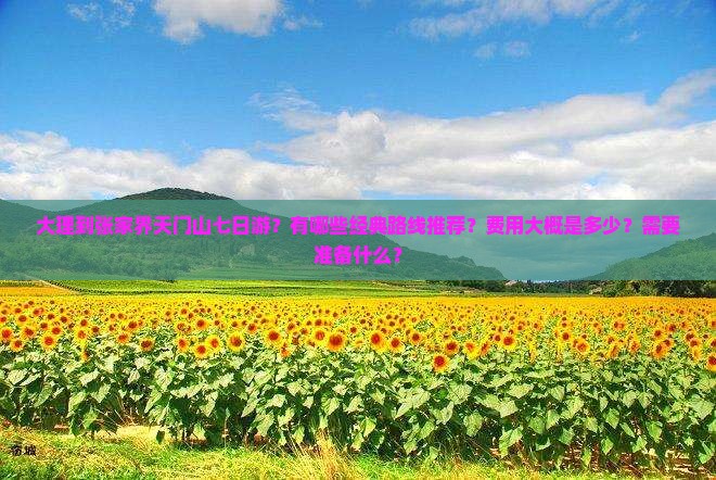 大理到张家界天门山七日游