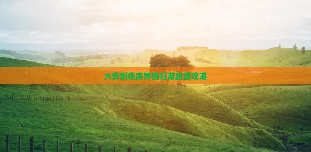 六安到张家界四日游