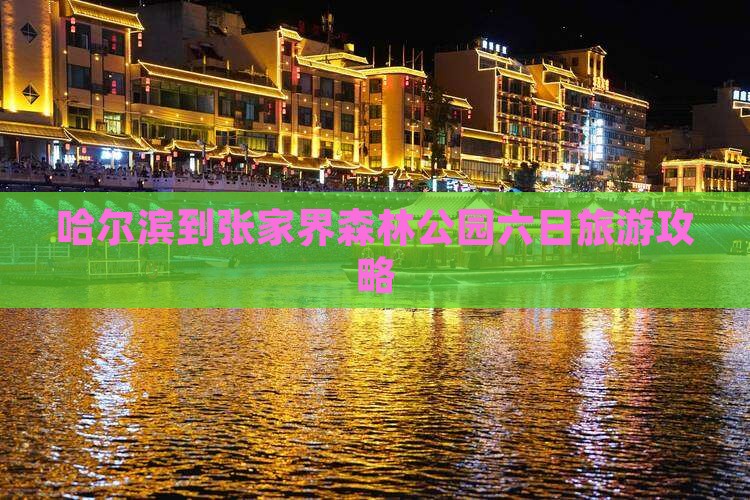 哈尔滨到张家界森林公园六日游