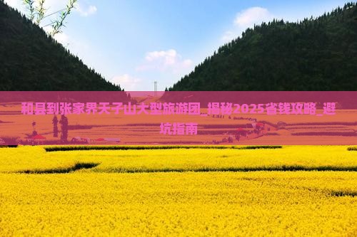 和县到张家界天子山大型旅游团