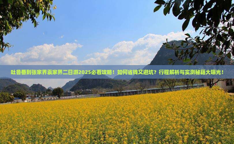吐鲁番到张家界袁家界二日游