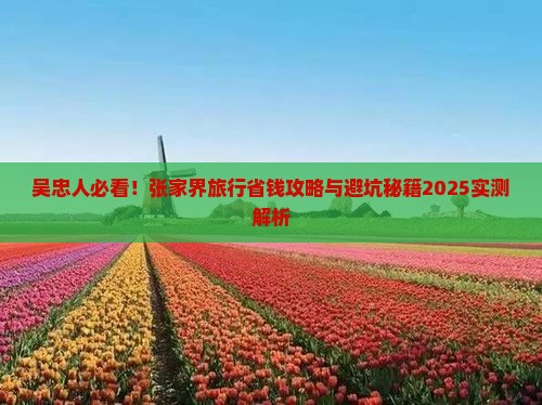 吴忠去张家界旅行社