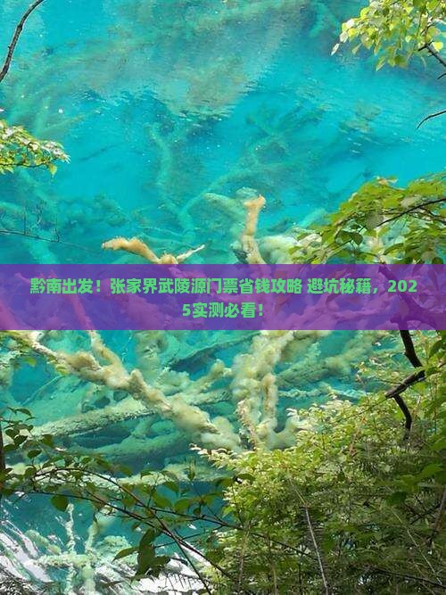 黔南到张家界武陵源门票