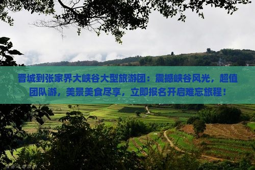 晋城到张家界大峡谷大型旅游团