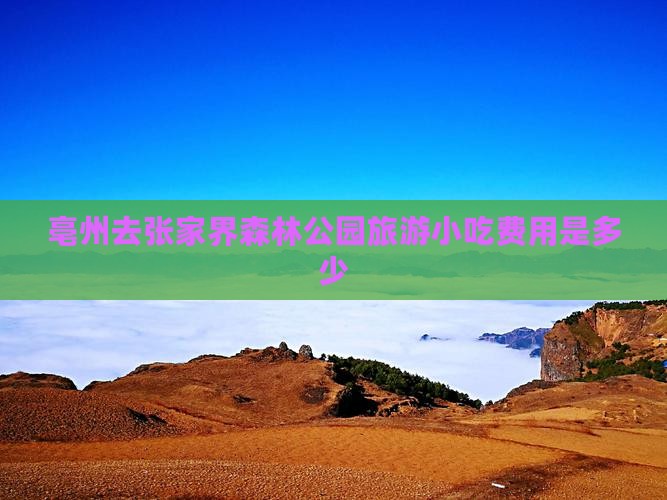 亳州去张家界森林公园旅游小吃费用是多少