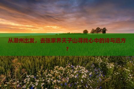 潮州到张家界天子山七日游