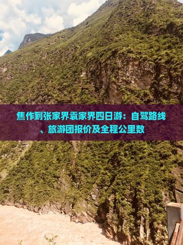 焦作到张家界袁家界四日游