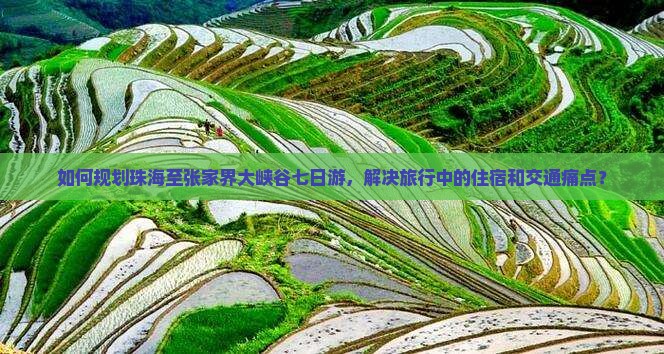 珠海到张家界大峡谷七日游