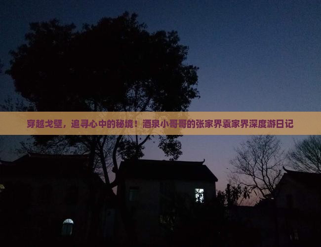 酒泉去张家界袁家界自由行