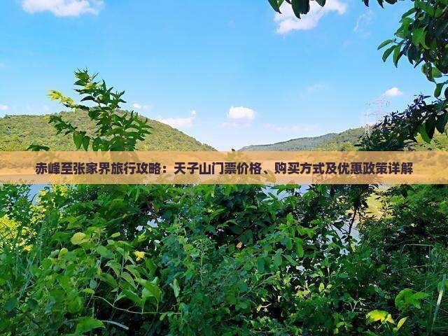 赤峰到张家界天子山门票