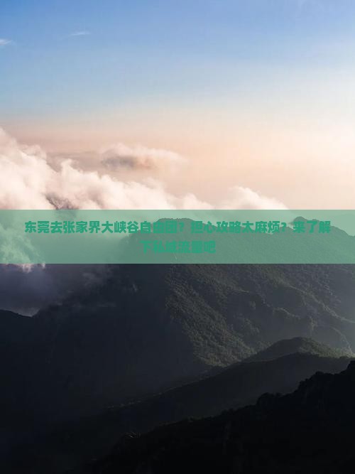 东莞去张家界大峡谷自由团