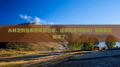 林芝去张家界凤凰古城攻略