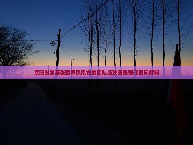岳阳到张家界凤凰古城团体旅游