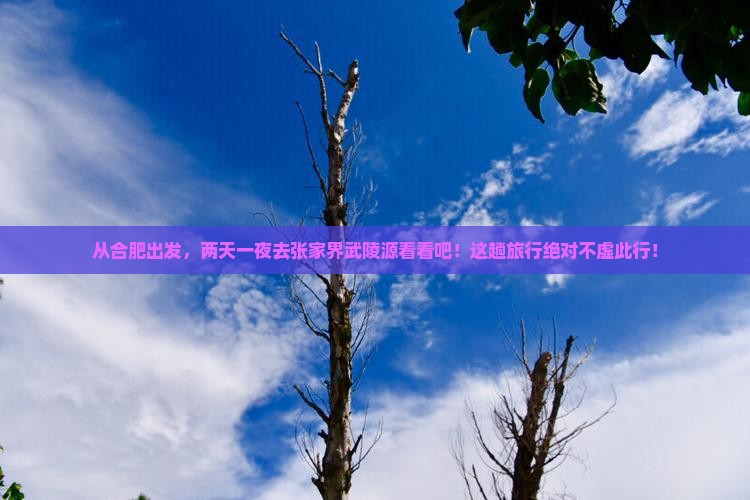 合肥到张家界武陵源二日游