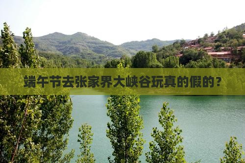 端午节到张家界大峡谷七日游