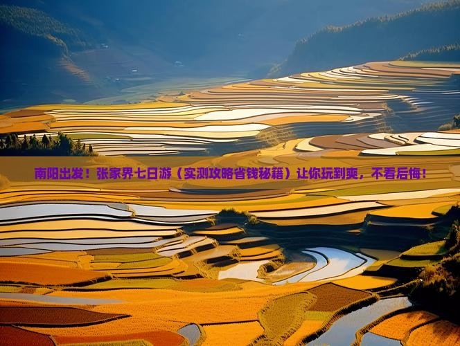 南阳去张家界七日游