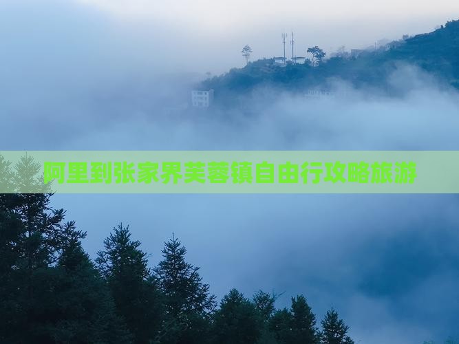 阿里到张家界芙蓉镇自由行