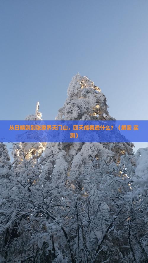日喀则去张家界天门山四日游