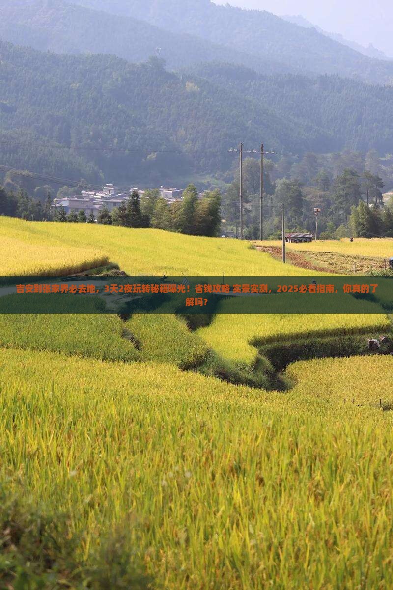 吉安到张家界必去地