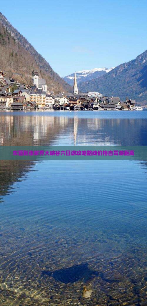 东营到张家界大峡谷六日游