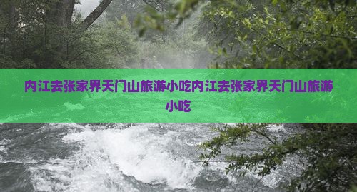 内江去张家界天门山旅游小吃