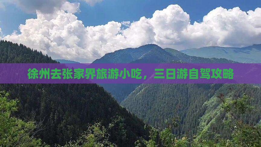徐州去张家界旅游小吃