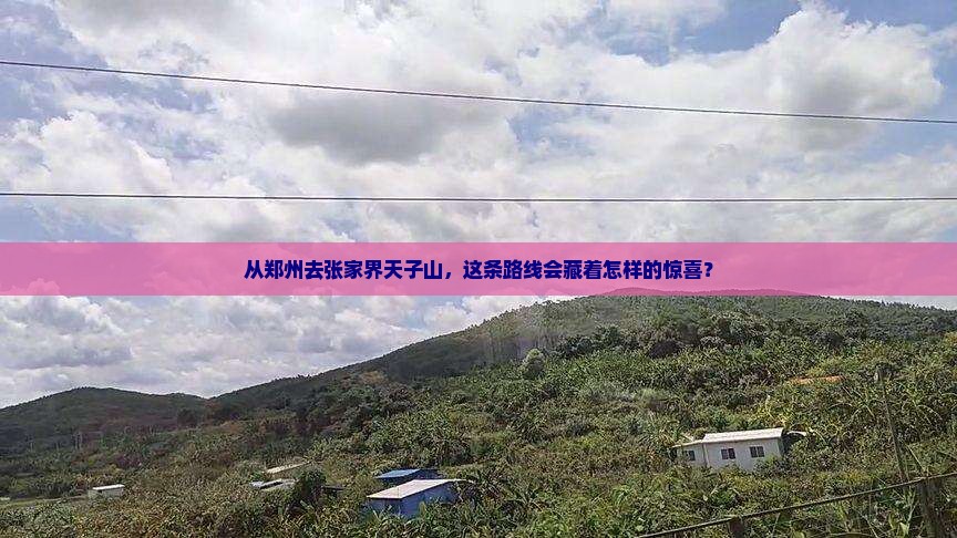 郑州到张家界天子山攻略