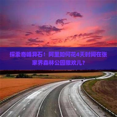 阿里去张家界森林公园四日游