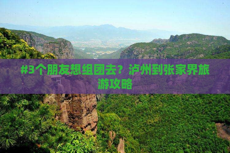 泸州到张家界团体旅游