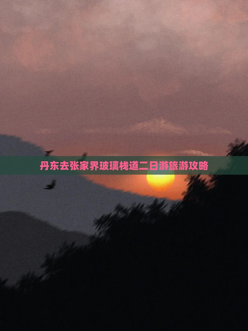 丹东去张家界玻璃栈道二日游