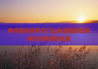 扬州到张家界天门山自由团