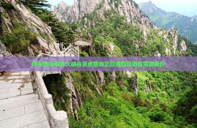 萍乡去张家界大峡谷景点路线三日游四日游自驾游报价