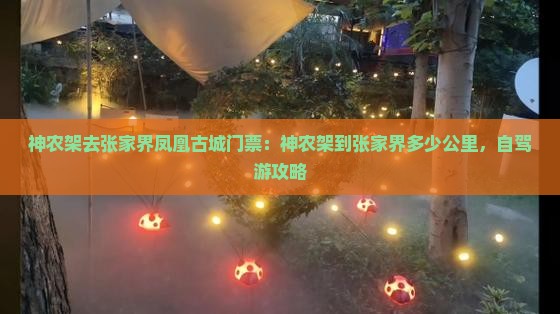 神农架去张家界凤凰古城门票