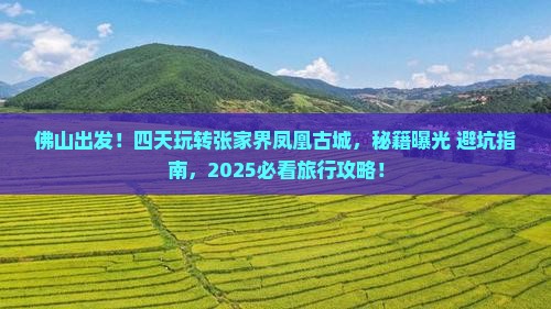 佛山去张家界凤凰古城四日游