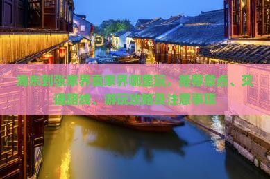 海东到张家界袁家界哪里玩