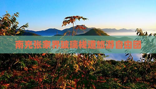 南充去张家界玻璃栈道自由团