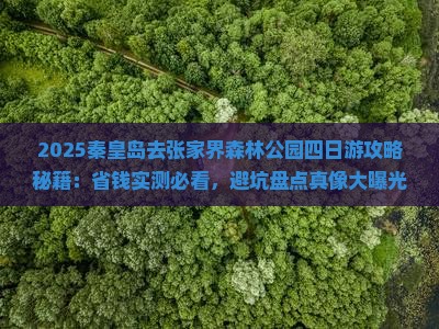 秦皇岛去张家界森林公园四日游