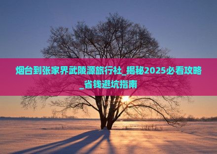 烟台到张家界武陵源旅行社
