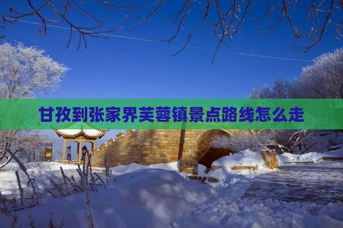 甘孜到张家界芙蓉镇景点路线怎么走