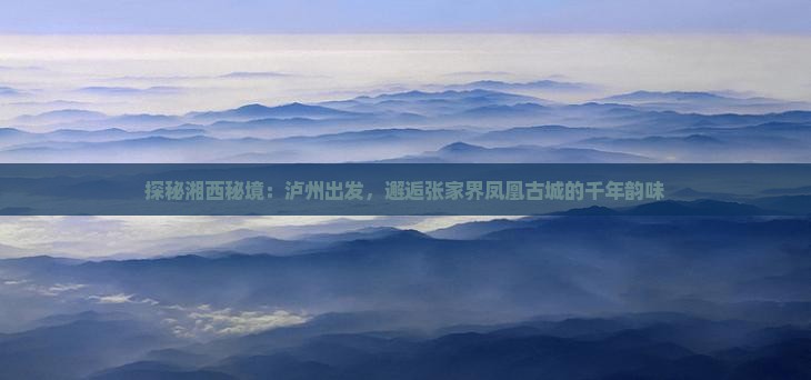 泸州去张家界凤凰古城旅游