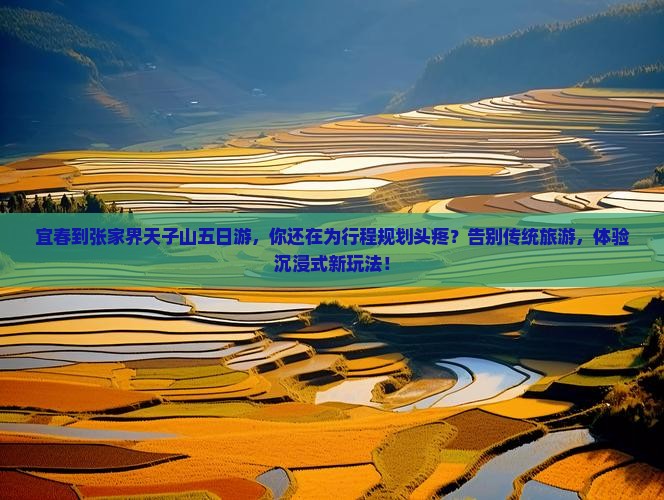 宜春到张家界天子山五日游