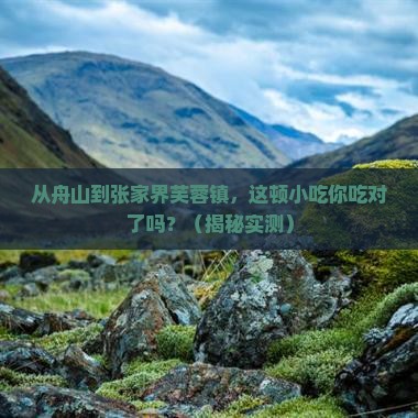 舟山去张家界芙蓉镇旅游小吃