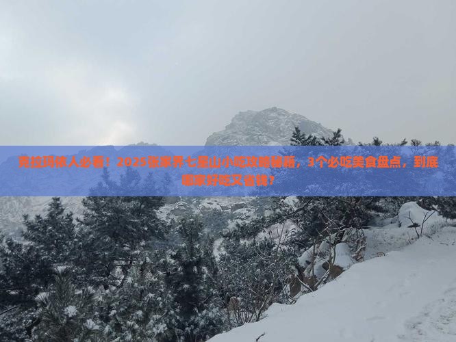 克拉玛依去张家界七星山旅游小吃